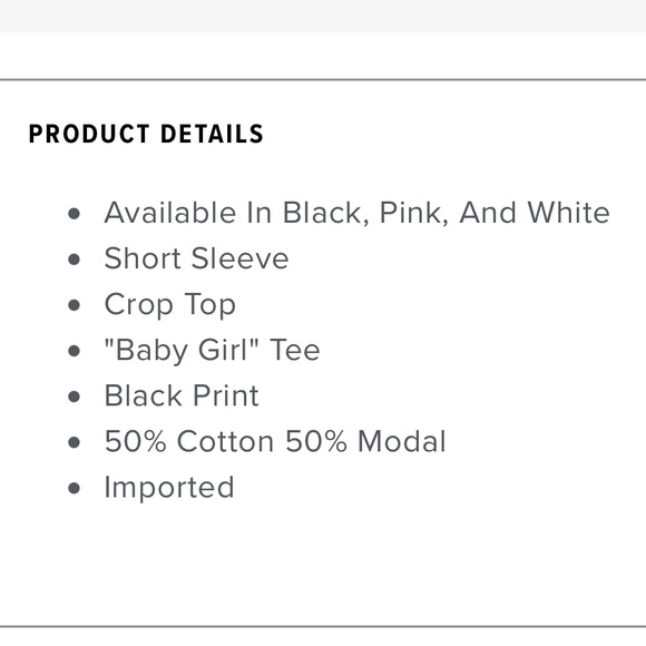 I’m His Baby Girl Tee -White - Picture 6 of 7